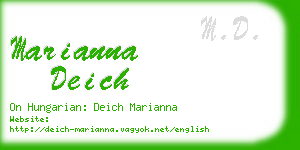 marianna deich business card